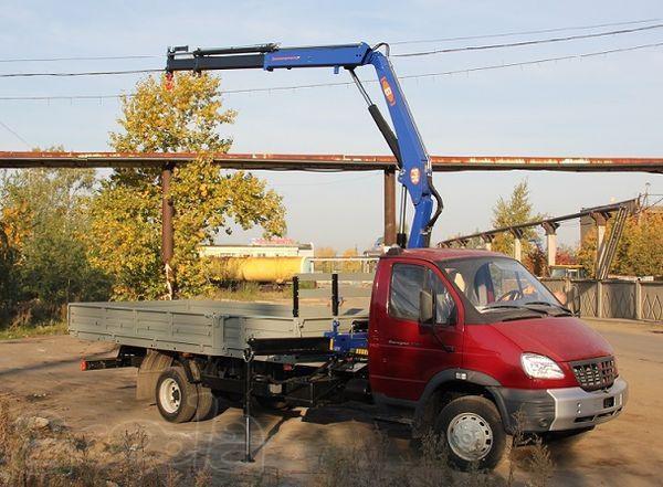 Газ 33106 "Валдай" бортовой с кму soosan 334