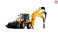 Аренда, услуги ямобура на базе экскаватора-погрузчика JCB.