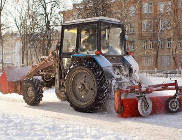 Услуги трактора (мтз 82 щётка)