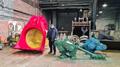 Ковш для прокладки канализационных труб с просеиванием